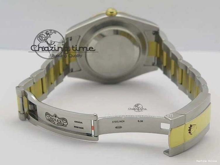 0213 AllSeason DateJust II 116333 SS YG 41mm EW Best Edition Black Dial Gold Roman Markers On SS Bracelet A 3826